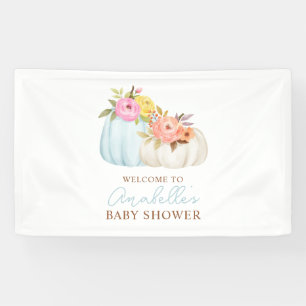Little Pumpkin Fall Baby Shower Personalized Banner