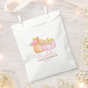 Little Pumpkin Fall Baby Shower Personalized Favor Bag