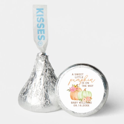 Little Pumpkin Fall Baby Shower Personalized Hersheys Kisses