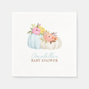 Little Pumpkin Fall Baby Shower Personalized Napkins