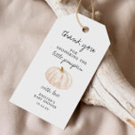 Little Pumpkin Fall Baby Shower Thank You Gift Tags<br><div class="desc">Is there a little cutie on the way soon? A little pumpkin baby shower theme that is so cute! Decorate an adorable baby shower with this cute thank you tags!</div>