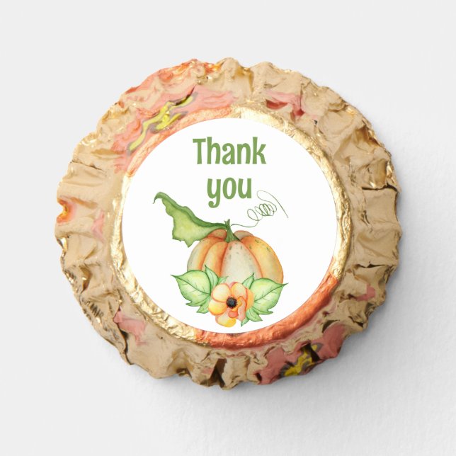 Little Pumpkin Fall Birthday Reese's Peanut Butter Cups (Front)