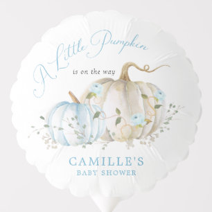 Little Pumpkin Fall Boy Baby Shower Balloon