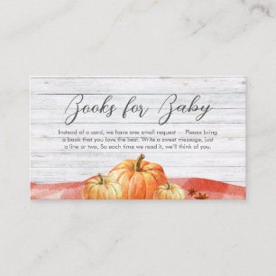 Little Pumpkin Fall Picnic Baby Books for Baby Enclosure Card