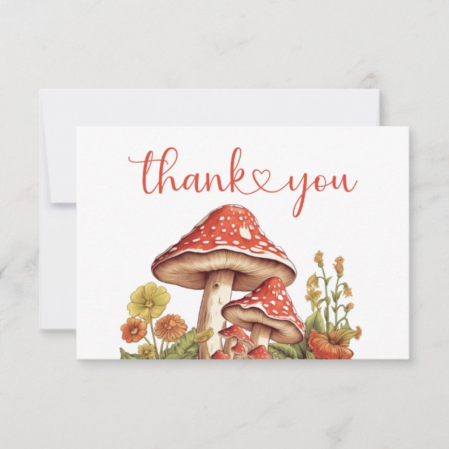 Little Pumpkin Fall Retro Leopard Bow Baby Shower Thank You Card (Front)