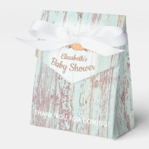 Little Pumpkin Fall Rustic Baby Shower Favor Boxes