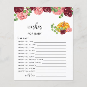 Little pumpkin fall wishes for baby