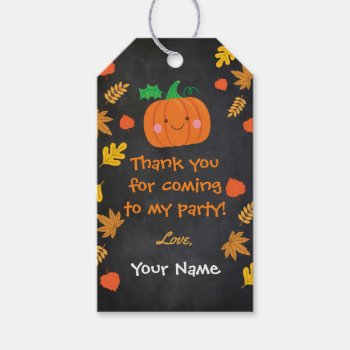 Little Pumpkin Favor Tags by PrinterFairy at Zazzle