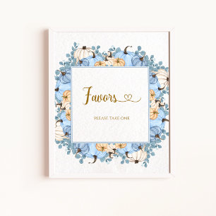 Little pumpkin Favors Poster