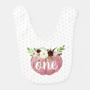 Little Pumpkin First Birthday Baby Bib