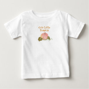 Little Pumpkin First Birthday Custom Phrase Baby T-Shirt