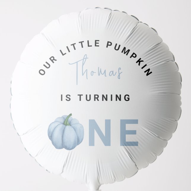 Little Pumpkin first Birthday Party  Balloon (Front)