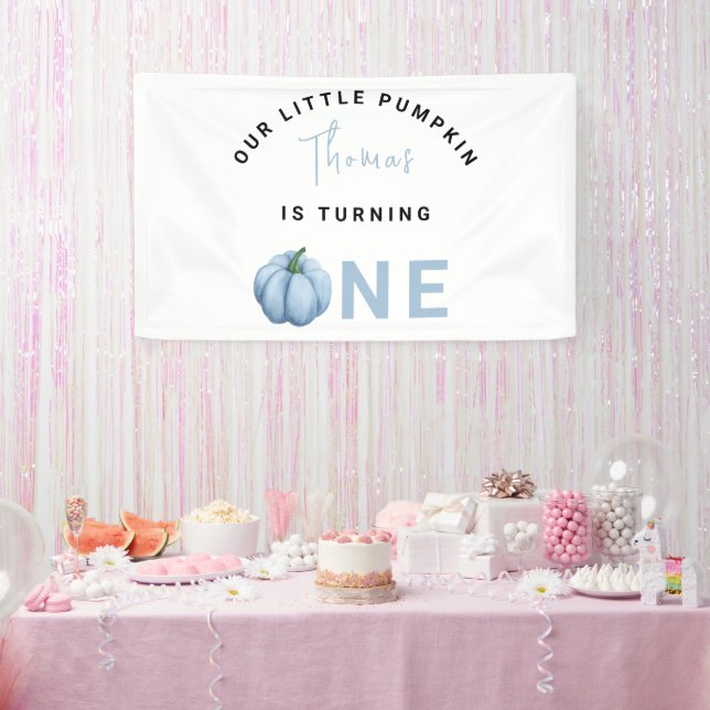 Little Pumpkin first Birthday Party  Banner (Party)