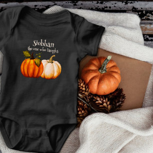 Little Pumpkin First Halloween Personalized Baby Bodysuit