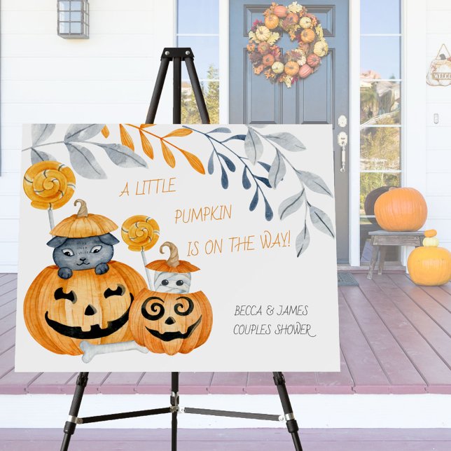 Little Pumpkin Fun Halloween Welcome Easel Foam Board (Creator Uploaded)