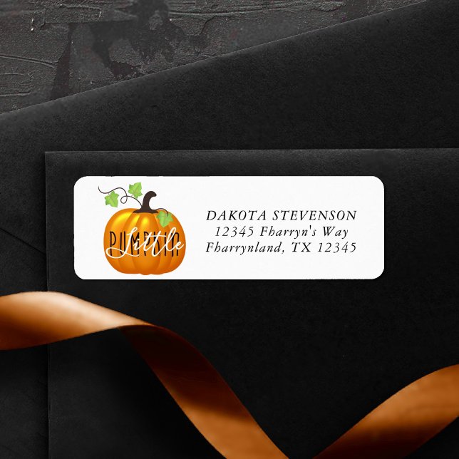 Little Pumpkin | Gender Neutral Return Address Label (Creator Uploaded)