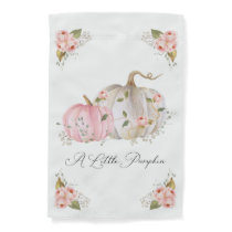 Little Pumpkin Girl Baby Shower Garden Flag