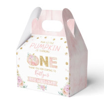 Little Pumpkin Girls 1st Birthday Favor Boxes