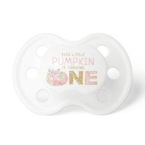 Little Pumpkin Girls 1st Birthday Pacifier