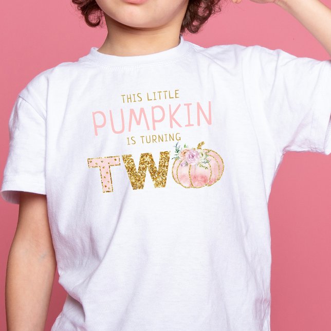 Little Pumpkin Girls 2nd Birthday Baby T-Shirt (Creator Uploaded)