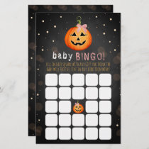 Little Pumpkin Halloween Baby Shower Bingo