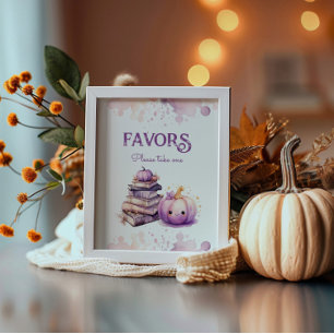 Little pumpkin halloween Favors please take one  Poster