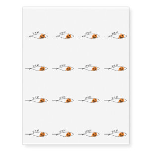 Little Pumpkin Halloween Pregnancy Pregnant Temporary Tattoos