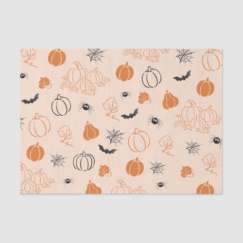 Little Pumpkin Handdrawn Cute Baby shower Tissue Paper
