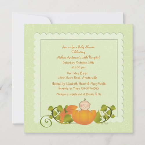 Little Pumpkin Invitation