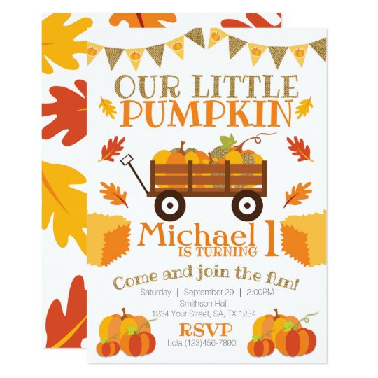 little pumpkin invitation pumpkin patch birthday invitation