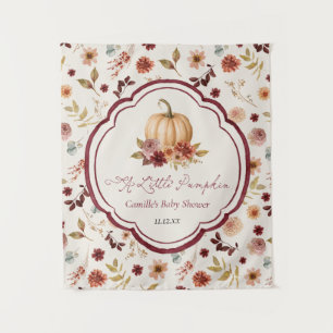Little Pumpkin is on the way Baby Shower Backdrop