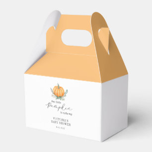 Little Pumpkin is on the way Baby Shower Favor Boxes