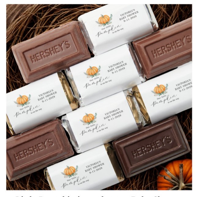 Little Pumpkin is on the way Baby Shower Hershey's Miniatures (Creator Uploaded)