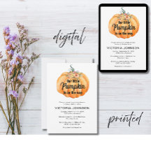 Little Pumpkin is on the way Baby Shower