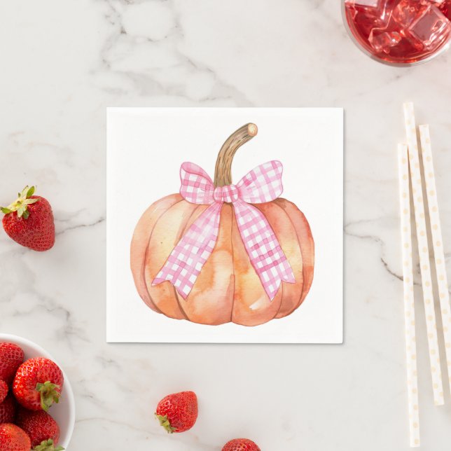 Little Pumpkin is on the Way Baby Shower  Napkins (Insitu)