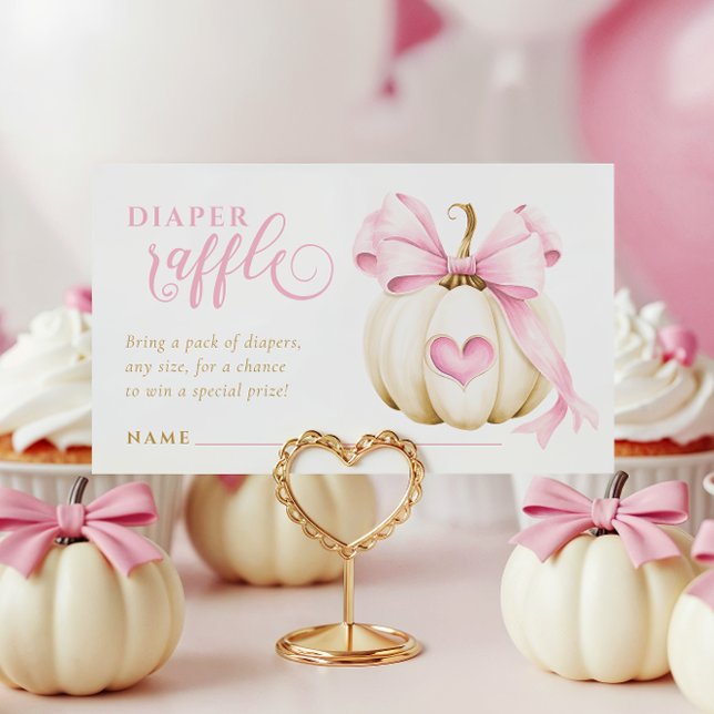 Little Pumpkin is on the Way Diaper Raffle Card (Creator Uploaded)