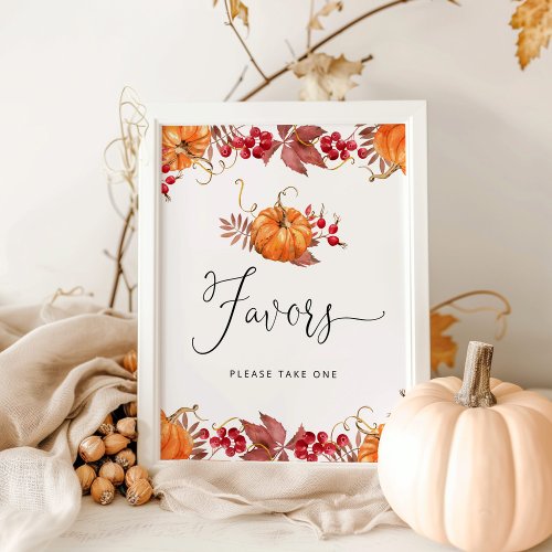 Little pumpkin is on the way fall Favors sign