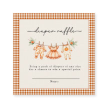 Little Pumpkin is on the Way Gingham Baby Shower 