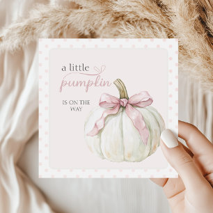 Little Pumpkin Is On The Way Party Napkins