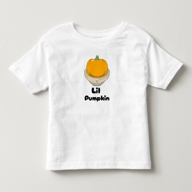 Little Pumpkin/Lil Pumpkin Toddler T-shirt (Front)