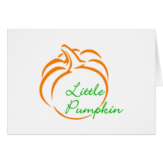 Little Pumpkin Line Art (Front Horizontal)