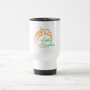 Little Pumpkin Line Art Travel Mug