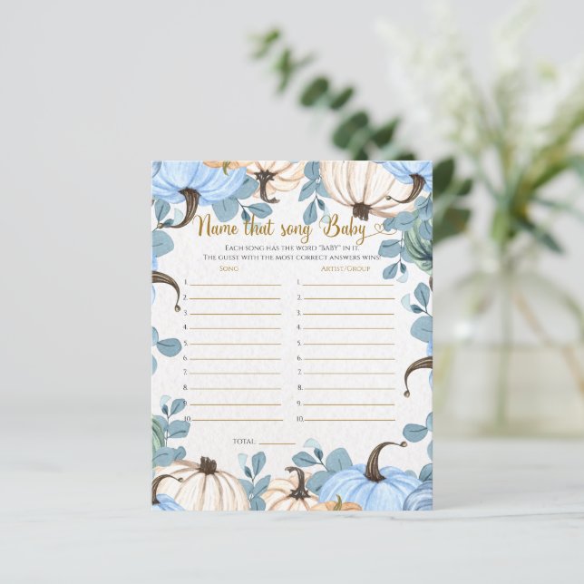 Little pumpkin-Name that song baby shower game (Standing Front)