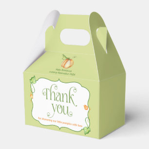Little Pumpkin on the Way Baby Shower Favor Box