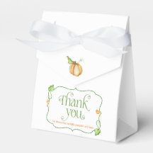 Little Pumpkin on the Way Baby Shower Favor Box