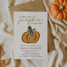 Little Pumpkin On The Way Baby Shower