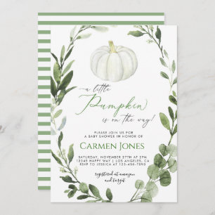 Little Pumpkin on the Way Baby Shower Invitation