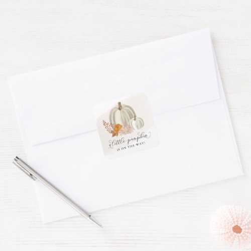 Little Pumpkin on the Way Envelope Seal