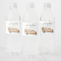 Little Pumpkin on the Way Water Bottle Labels