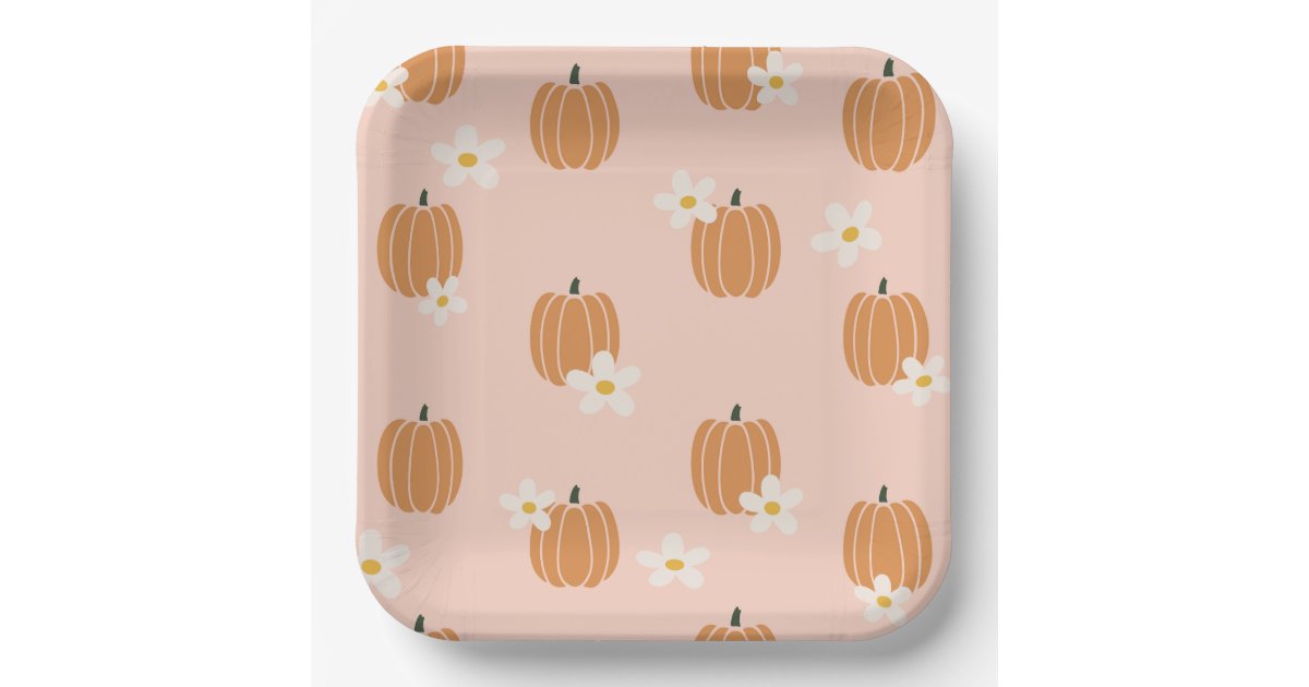 Little Pumpkin Paper Plates Zazzle